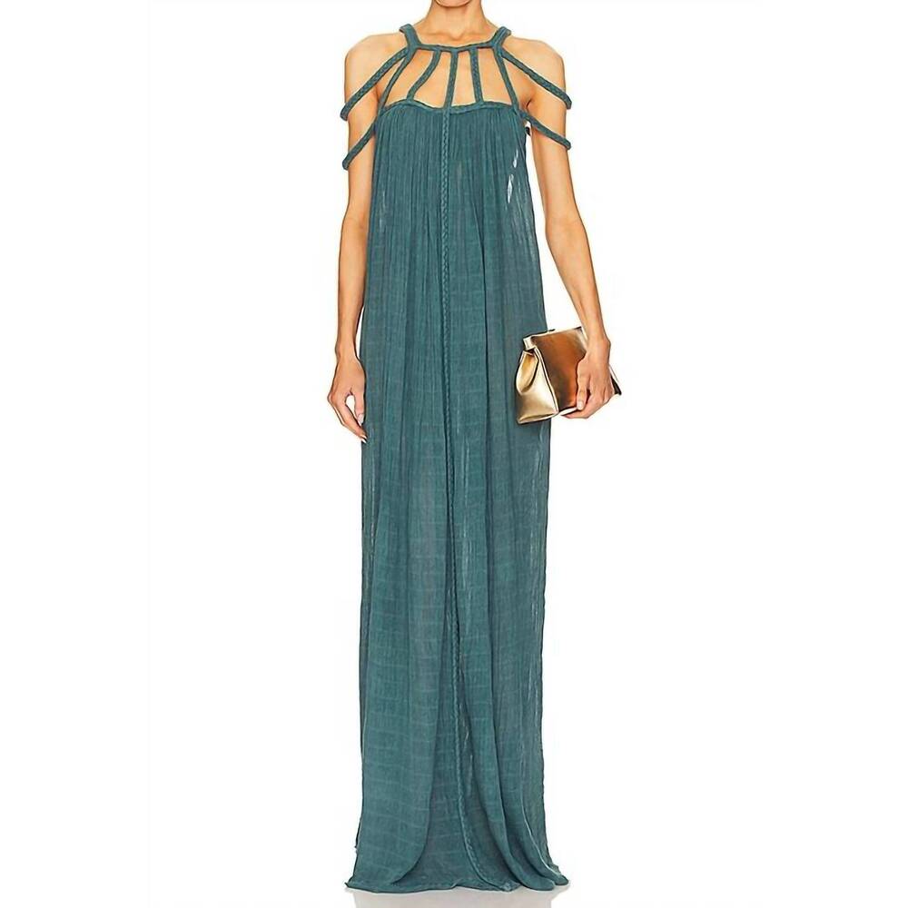 NEW KASIA KULENTY severyna maxi gown in emerald